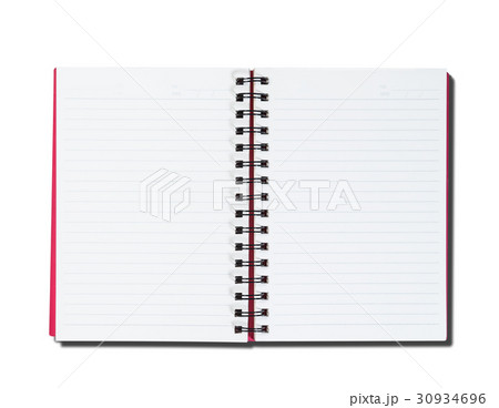 open note book isolated on white background open note book isolated on white background 30934696