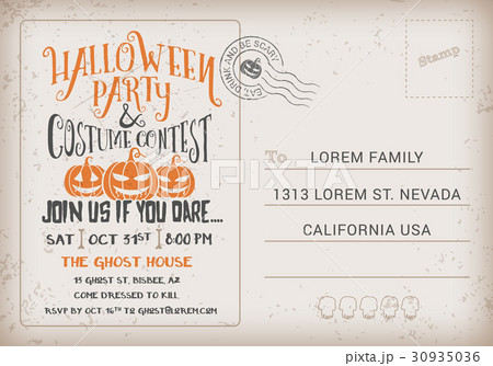 Halloween Party and Costume Contest Invitation 30935036