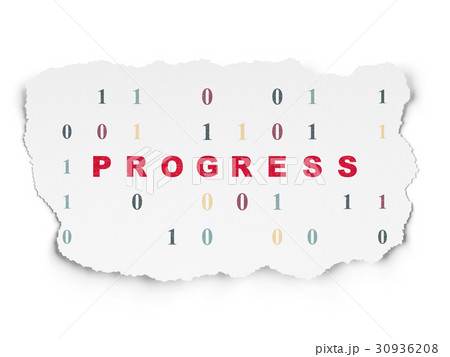 Business concept: Progress on Torn Paper Business concept: Progress on Torn Paper 30936208
