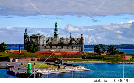 Sea panorama of Kronborg castle Helsingor Denmark 30936495