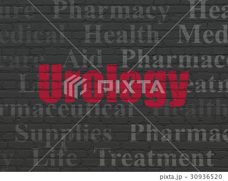 Medicine concept: Urology on wall background Medicine concept: Urology on wall background 30936520