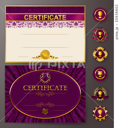 Elegant template of certificate, diploma 30936602