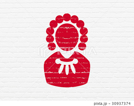Law concept: Judge on wall background Law concept: Judge on wall background 30937374
