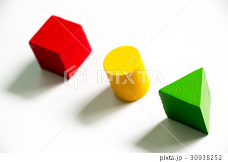 Set of colorful wooden shape toy 30938252