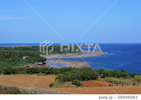 宮古島・干潮時の東平安名崎 30940083