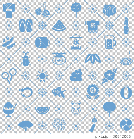 日本夏天無縫的樣式背景 30942006