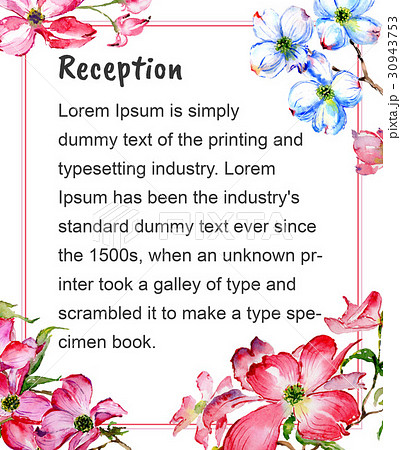 Wedding invitation DiY template dogwood handmade Wedding invitation DiY template dogwood handmade 30943753