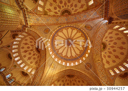 Blue Mosque interior in Istanbul, Turkey. Turkish 30944257