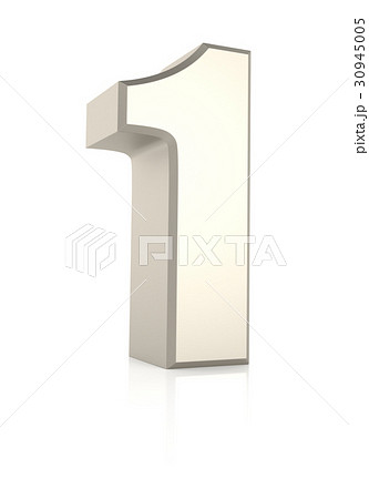 Number 1 Isolated on White Background 30945005