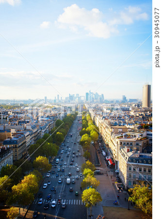 skyline of Paris and La Defense district , France skyline of Paris and La Defense district , France 30945077