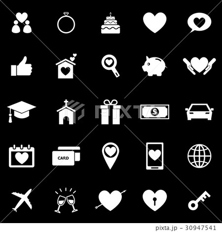 Family icons on black background 30947541