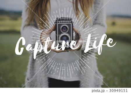 Capture life through lens photography word overlay 30949151
