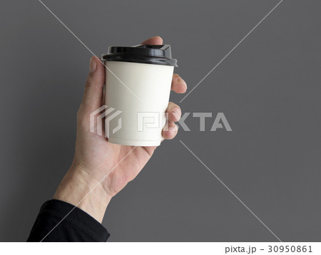 Human Hand Holding Coffee Cup Morning Drinks Human Hand Holding Coffee Cup Morning Drinks 30950861