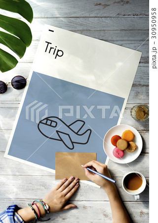 Airplane Flight Transportation Trip Destination Tour Airplane Flight Transportation Trip Destination Tour 30950958