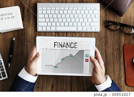 Stock exchange information board graphic 30951027