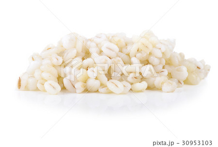 white sorghum isolated on white background. 30953103