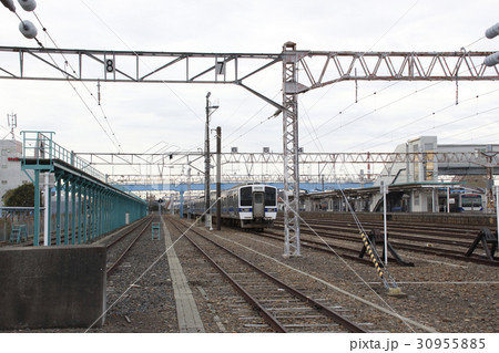 高萩駅に疎開留置される常磐線415系ステンレス車 高萩駅に疎開留置される常磐線415系ステンレス車 30955885