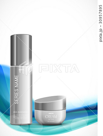 Skin moisturizer cosmetic ads template 30957895