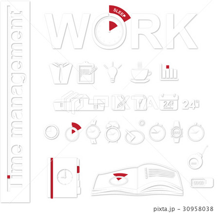 set icons. time management business set icons. time management business 30958038