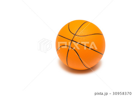 Toy basketball isolated on white background 30958370