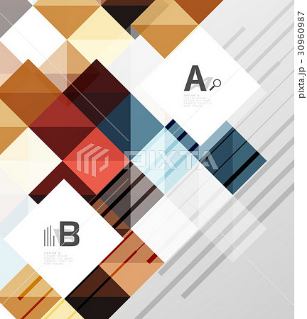 Modern geometrical abstract background, squares 30960987