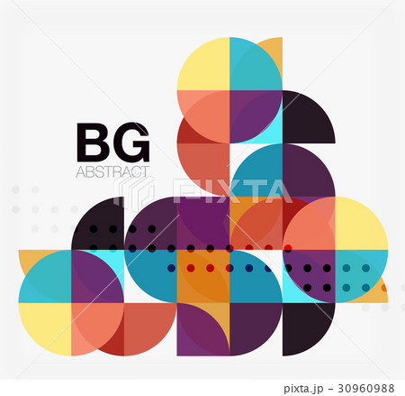 Modern geometrical abstract background 30960988