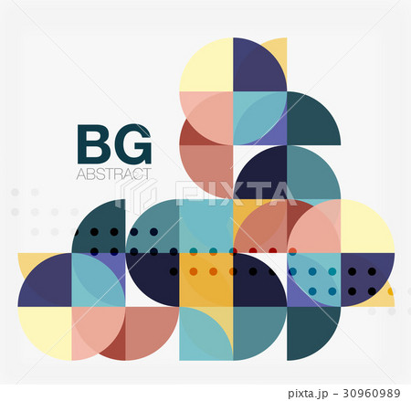 Colorful circle elements 30960989