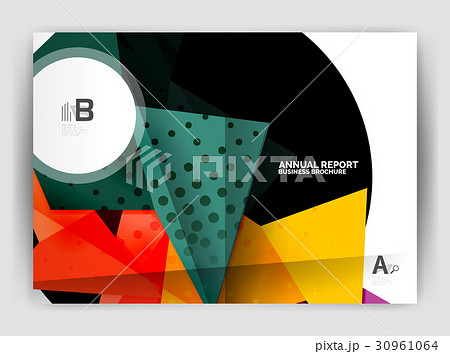 Triangle business print template Triangle business print template 30961064