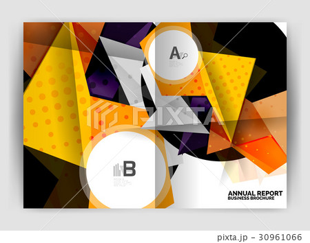 Triangle business print template 30961066