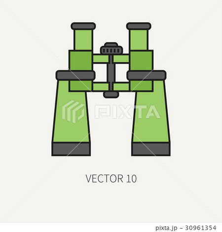Line flat color vector military icon army 30961354