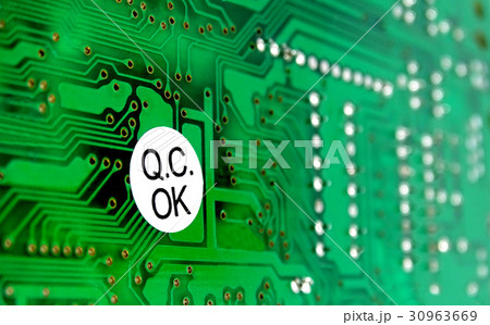 PCB with sticker of quality control PCB with sticker of quality control 30963669