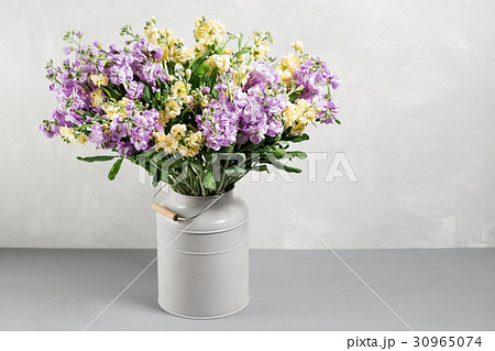 Bouquet of lilac and lemon color flowers Bouquet of lilac and lemon color flowers 30965074