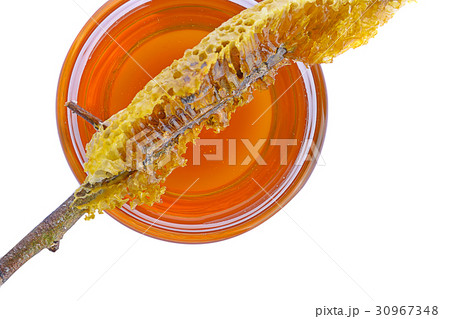 honeycomb isolated on white background honeycomb isolated on white background 30967348