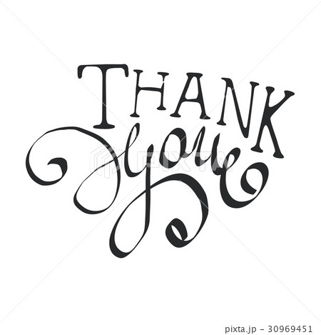 Thank You handwritten inscription vector Thank You handwritten inscription vector 30969451