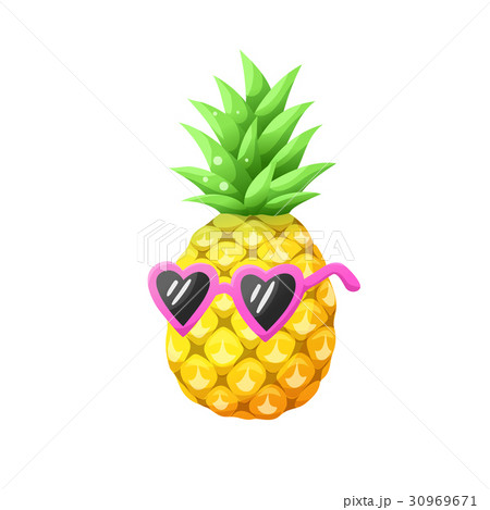 Vector Pineapple Iconのイラスト素材 30969671 Pixta