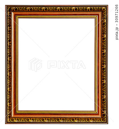 Gold frame isolated 30971266