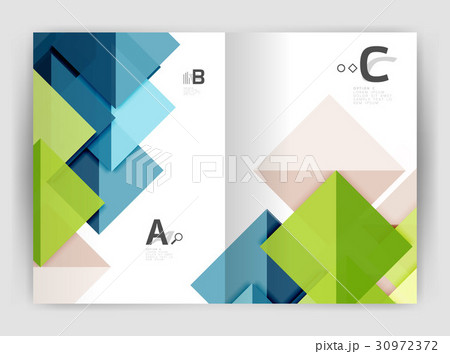 Modern business brochure or leaflet A4 cover 30972372