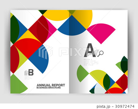 Abstract circle design business annual report Abstract circle design business annual report 30972474