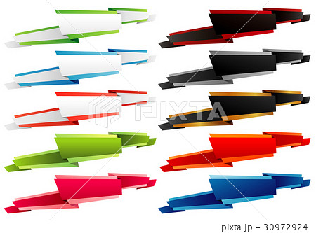 Ribbon tag objects Background vector illustration 30972924