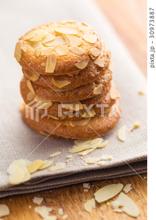 Sweet almond cookies. Sweet almond cookies. 30973887