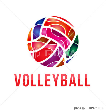 Vector Volleyball Logo Vector Volleyballのイラスト素材