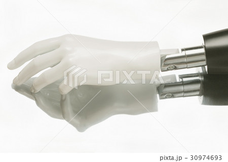 Close-up of humanoid robot hand Close-up of humanoid robot hand 30974693