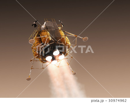 Mars Lander In The Atmosphere Of The Red Planet Mars Lander In The Atmosphere Of The Red Planet 30974962