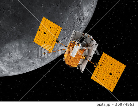 Interplanetary Space Station Orbiting Planet Interplanetary Space Station Orbiting Planet 30974963