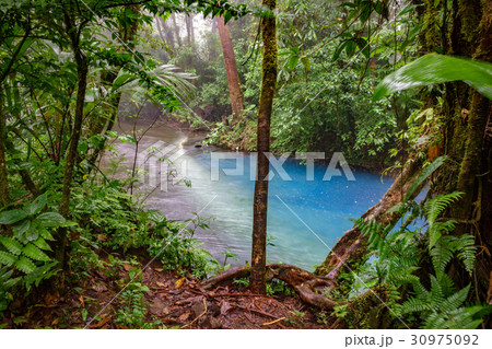 The start of blue river in Costa Rica The start of blue river in Costa Rica 30975092