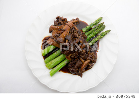 アスパラガスソテーのブラウン木野子ソースがけ 30975549