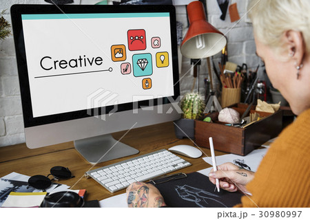 Design Innovation Simulation Icon Graphic 30980997