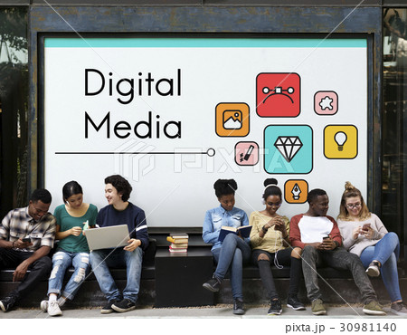 Digital Media Global Communications Connection Technology Digital Media Global Communications Connection Technology 30981140