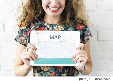 Map GPS Direction Navigation Route Travel Map GPS Direction Navigation Route Travel 30981902