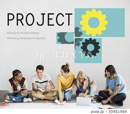 Gear Cog Collaboration Development Graphic Gear Cog Collaboration Development Graphic 30981989
